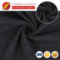 Textiles de punto liso personalizado 100% Poliéster Sus materiales oscuros cubren tela de agua con recubrimiento de cuero PU para vestido